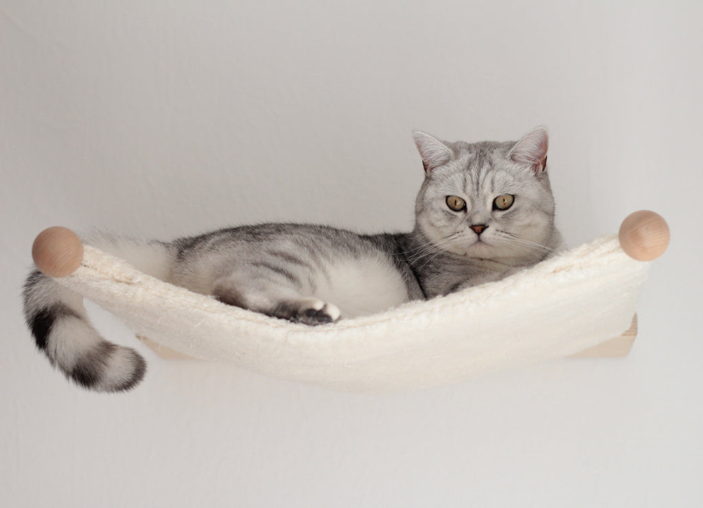 The PetFun wall-mounted cat hammock